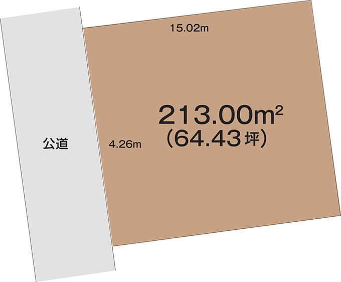 荏隈Ⅱ分譲地の区画図