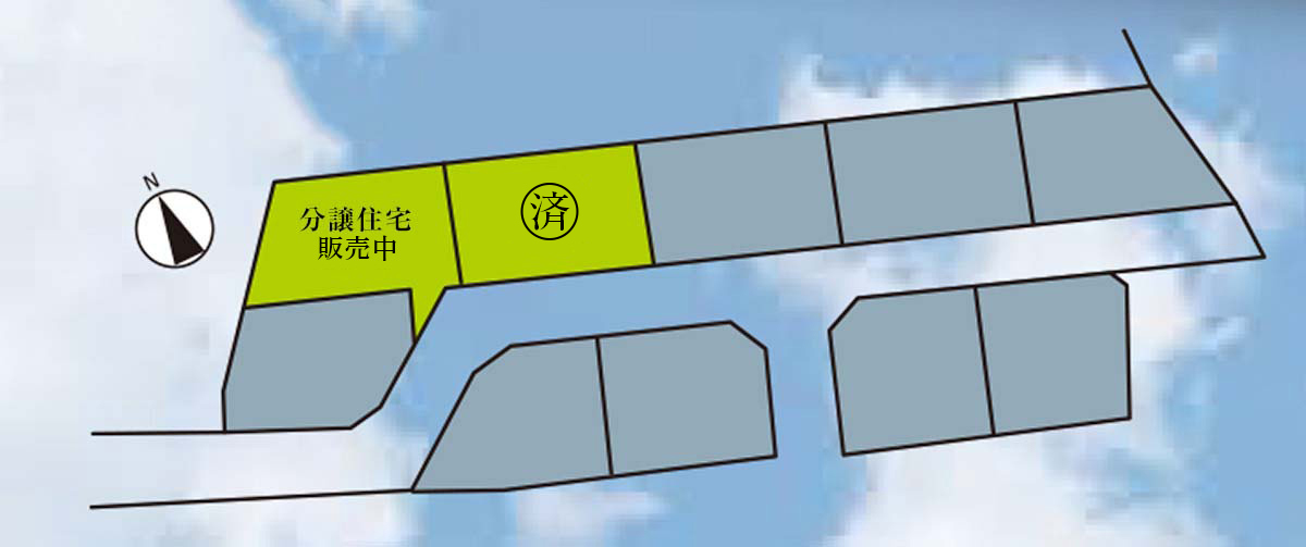 冨岡分譲地の区画図